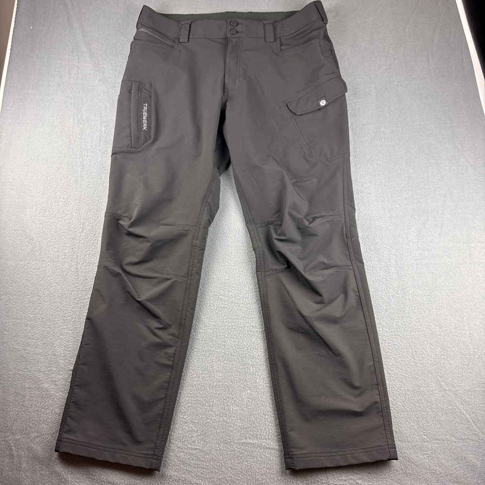 Truewerk T2 Werkpant Pants Men's 36x32 Black Technical Utility Workwear Cargo